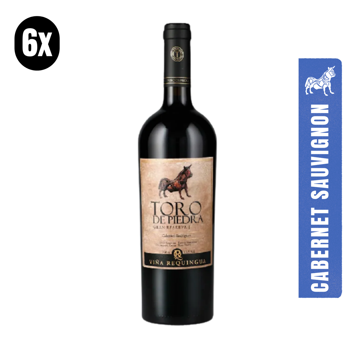 6x750cc Toro de Piedra Gran Reserva Cabernet Sauvignon